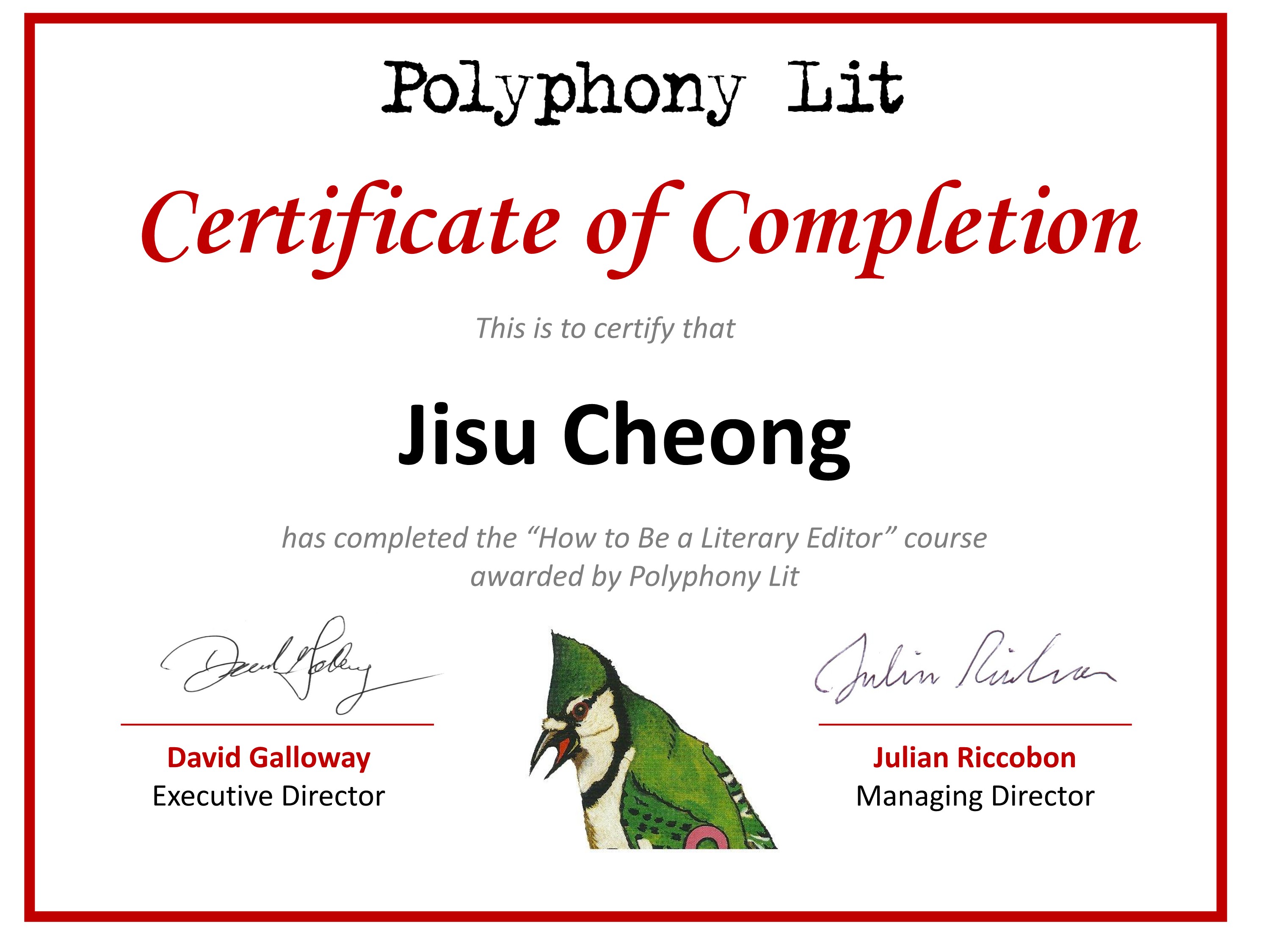 Lit Junior Editor
